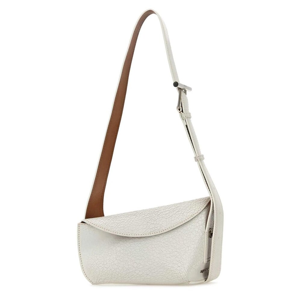 Alexander McQueen Leather Sling Crossbody Bag - White